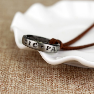 Collar con Colgante de Cuero de <span class=keywords><strong>Nathan</strong></span> Drake, Anillo de Uncharted 4, Joyería de Cosplay, Estilo Clásico, Aleación de Zinc, Recuerdo de Aniversario - Product Image 3