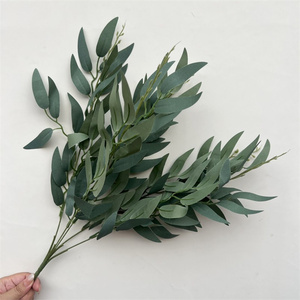 C-457 Hojas Largas <span class=keywords><strong>de</strong></span> Eucalipto, Hojas Artificiales <span class=keywords><strong>de</strong></span> Papel, <span class=keywords><strong>Ramas</strong></span> <span class=keywords><strong>de</strong></span> Sauce para Decoración <span class=keywords><strong>de</strong></span> Árboles del Día <span class=keywords><strong>de</strong></span> los Inocentes - Product Image 1
