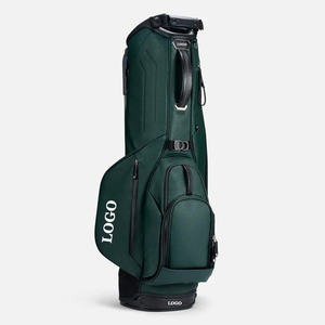 Sac de golf en cuir portable imperméable avec logo personnalisé, apparence verte de luxe, qualité garantie, idéal pour tournoi ou cadeau - Product Image 3