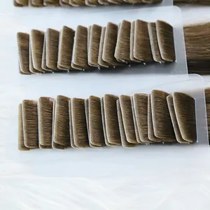 Natural Skin Weft Double Drawn Invisible Human Tape Hair Extension European Remy Hair Hand Tied Tape in Hair