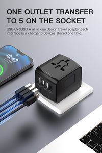 New Arrivals Portable Travel Charger 3USB with <strong>Type</strong> <strong>C</strong> Universal Socket Multi-functional <strong>Charging</strong> <strong>Docks</strong> Travel Adapter - Product Image 5