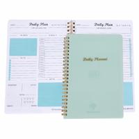 Carnet de notes Y622 avec logo personnalisé, reliure spirale, couverture en PVC, agenda quotidien avec boîte