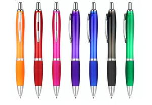 Eco-Friendly Hotel Pens Custom Logo 1.0mm Writing Width New Cheap Silicone Soft Rubber Coated Click <b>Plastic</b> Finish Promotional - Product Image 3