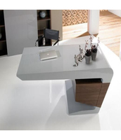 Prise escamotable sans fil Creative Flying Too Design CANDU pour bureau de PDG, en pierre artificielle, finition ultra brillante, garantie 10 ans