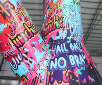 Modèle publicitaire géant gonflable d'extérieur en forme de bécher pour fumer et de pipes à eau, ballons gonflables pour fumer, bécher gonflable