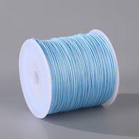 Fil de nylon tressé pour bijoux DIY, 0,6 mm, 40 yards/rouleau, nœud chinois, cordon en jade pour la fabrication de colliers et bracelets