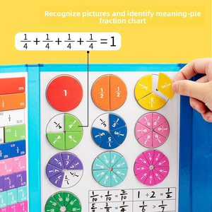Libro Interattivo Magnetico sulle Frazioni |   Strumento di Apprendimento Matematico per Bambini, Homeschooling - Product Image 3