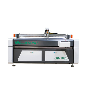 Máquina cortadora de cuero CNC/cortador de cuchillo vibratorio oscilante/corte de espuma Pu/máquina cortadora de muestra de caja de cartón para hacer tablero gris - Product Image 1