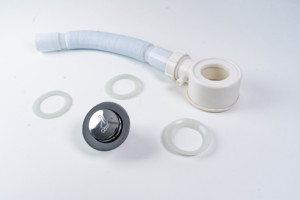 Hydrapelax pop-up vòi hoa sen bồn tắm xả lắp ráp, linh hoạt chất thải downspout với Chrome tràn - Product Image 3