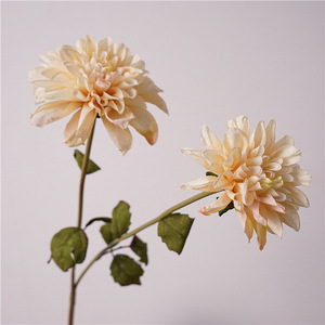 H-758 Dahlia artificielle à tige unique réaliste <span class=keywords><strong>de</strong></span> haute qualité, <span class=keywords><strong>centre</strong></span> <span class=keywords><strong>de</strong></span> <span class=keywords><strong>table</strong></span> pour mariage, décorations <span class=keywords><strong>de</strong></span> Noël et du <span class=keywords><strong>Nouvel</strong></span> <span class=keywords><strong>An</strong></span>, en soie - Product Image 5