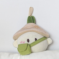Porte-clés en peluche Luosusu Taoyuan des profondeurs des montagnes, adorable pendentif de sac en forme de radis, accessoire de jeu, cadeau pour sac à dos