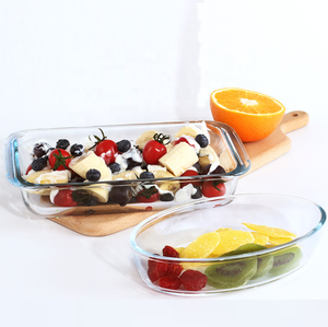 <span class=keywords><strong>Bandeja</strong></span> para hornear de vidrio Rectangular de alta calidad para <span class=keywords><strong>horno</strong></span> microondas doméstico Las mejores Sartenes para hornear - Product Image 2