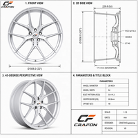 Jantes forgées style CF TE37 18 19 20 pouces 5x114.3 PCD compatibles avec Nissan GT-R R35 R34 RZ34 Z34 Z33 370Z personnalisées ODM