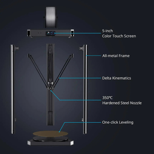 Flsun V400 max 500x550mm (chiều cao lên tới 480mm) Máy in 3D tốc độ di chuyển nhanh nhất 600 mm/giây 20000 + mm fdm Delta máy in 3D - Product Image 3