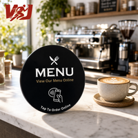 Carte NFC Google Review, Plaque de révision Google NFC, Étiquettes en acrylique, Autocollant de carte Google avec NFC Ntag213 pour l'avance-vue du menu