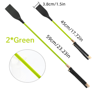 NEZEND 2 piezas de látigos de cuero de 18 pulgadas para BDSM, fetichismo, juegos de picardías y palmadas, látigos de entrenamiento para caballos y carreras de caballos - Product Image 3