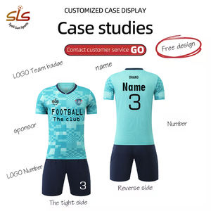 Pakaian olahraga kosong seragam sepak bola sublimasi kualitas terbaik grosir generik dengan Logo kustom Jersey sepak bola pemuda dan dewasa - Product Image 1