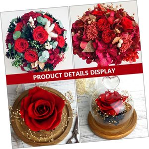 Têtes de roses éternelles, fleurs séchées faites à la main, cadeau pour la Saint-Valentin - Product Image 3