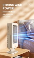 Ventilateur de bureau personnel mini tour, double structure de ventilateurs, 3 vitesses réglables, rotation multi-angles, faible bruit, ventilateur de table rafraîchissant, vente en gros