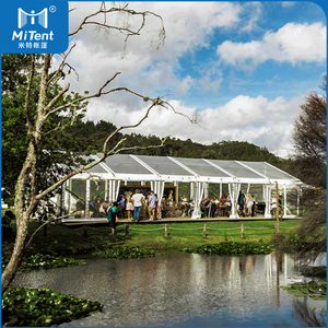 MiTent 10x40m tente de mariage transparente avec toit et <span class=keywords><strong>murs</strong></span> en PVC Durable pour <span class=keywords><strong>les</strong></span> fêtes en plein air - Product Image 6