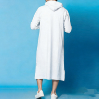 Vêtements islamiques pour hommes musulmans : Robe Jubba, Thobe de Dubaï, Abaya à capuche, Thobe arabe, Thobe saoudien, Robe pour hommes musulmans avec poche uniquement