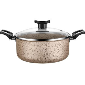 Ensemble de batterie de cuisine en céramique pressée de luxe, 14 pièces, en métal, épaisseur 1.5, 2.0, 3.0 MM, fond à <span class=keywords><strong>induction</strong></span>, comprenant <span class=keywords><strong>casserole</strong></span> et faitout, pour la maison. OEM bienvenu. - Product Image 2