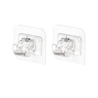 Crochet adhésif sans perçage à forte adhérence pour cuisine, salle de bain, placard, armoire, étagère – Vente chaude