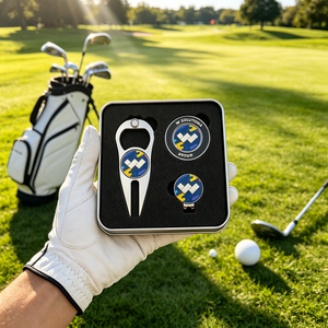 Set de Regalo de <span class=keywords><strong>Golf</strong></span> para Minoristas en Línea: Marcador de Pelota con Impresión por Sublimación, Herramienta Premium para Reparar Divots de <span class=keywords><strong>Golf</strong></span>, Fichas de Póker Híbridas - Product Image 4