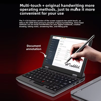 Harga Pabrik Laptop Mini Saku Intel 7 Inci BARU Layar Sentuh IPS Laptop Bisnis Portabel Panel OLED Multi-Skenario Bahasa Inggris