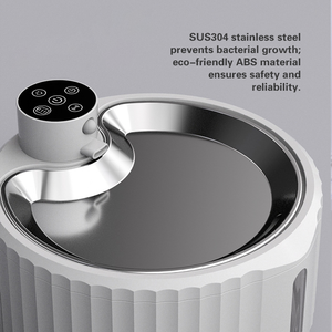 Distributeur d'eau portable intelligent à puce contrôlée, longue autonomie, pour animaux de compagnie, en ABS écologique avec revêtement en acier inoxydable pour chats - Product Image 3