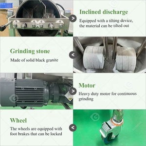 Small Stone Grinder Paste Melting Storage Tank Grind Mixing Ganash <strong>Make</strong> Mixer <strong>Chocolate</strong> Melanger <strong>Machine</strong> - Product Image 3