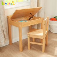 Ensemble de chaises de bureau pour enfants, table d'apprentissage en bois avec rangement, meubles de chambre à coucher recommandés pour bébés
