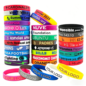 IDEA GIFT ผู้ผลิตขายส่งมืออาชีพ สายรัดข้อมือยางซิลิโคน สายรัดข้อมือซิลิโคน พิมพ์ลายตามสั่ง - Product Image 1