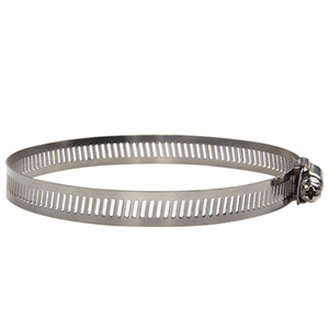 Collier de serrage en acier inoxydable Wellaco 200 mm, style américain, auto-bloquant, pour fixation de tuyaux - Product Image 1