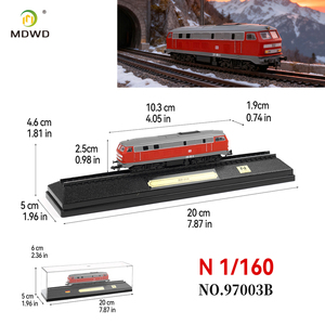 Locomotora de <span class=keywords><strong>Tren</strong></span> a <span class=keywords><strong>Escala</strong></span> <span class=keywords><strong>N</strong></span> 1:160, de Metal Fundido a Presió<span class=keywords><strong>n</strong></span>, con Vitrina Acrílica para Coleccionistas y Aficionados - Product Image 2
