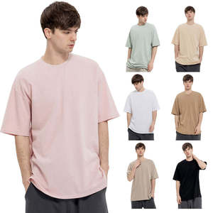High Quality Heavy Weight Plain Oversized T-shirt Printing Embroidery Custom Blank 100% Cotton Men T Shirt t Shirts Pour Hommes - Product Image 2