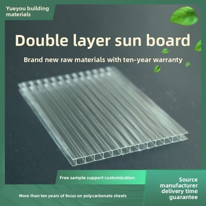 NOUVEAU Panneau alvéolaire double couche <span class=keywords><strong>4mm</strong></span> 6mm 0.61x1.22m 1.22x5.8m 2.1x11.8m au lieu du panneau <span class=keywords><strong>polycarbonate</strong></span> Sunshine Board - Product Image 3
