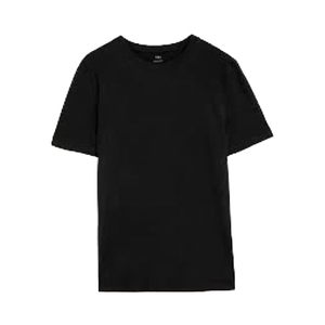 เสื้อยืดผู้ชายแบบเรียบง่าย สไตล์ลำลอง คอปกกว้าง สีพื้น ผ้าฝ้าย 100% ระบายอากาศได้ดี แขนสั้น ไซส์ใหญ่พิเศษ - Product Image 1