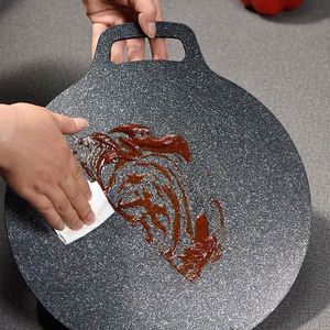Sartén Portátil Antiadherente de Hierro Fundido, Parrilla Personalizada para Camping y Barbacoa, Sartenes Multifuncionales para Barbacoa Coreana - Product Image 5