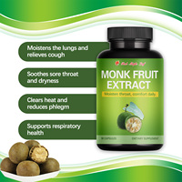 Capsules de Fruit du Moine à Haute Puissance, Sans OGM, Formule Antioxydante Naturelle, Favorise la Santé Respiratoire, Complément Alimentaire à Base de Plantes
