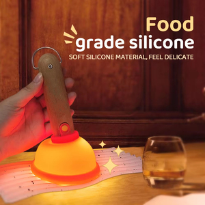 Lámpara Nocturna de Silicona con Forma de Desatascador de Inodoro, Luz LED Ambiental, Recargable por USB, Regalo Creativo, Decoración de Dormitorio, Lámpara de Mesa, Regalo Divertido - Product Image 3