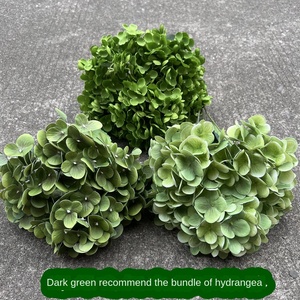 Hortensia vert doux fausses fleurs de mariage faites à la main hortensia unique & Bundle pour les occasions Pâques fête des mères nouvel an chinois - Product Image 2