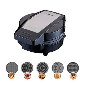 Sokany 600W Parrilla Eléctrica Nueva 5 <span class=keywords><strong>en</strong></span> 1 Panini Waffle Donut & Sandwich Maker Mini 5 <span class=keywords><strong>en</strong></span> 1 Parrilla para Uso Doméstico y Hotelero - Product Image 2