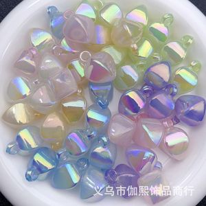 Trapezoid Resin Pendant <b>Beads</b> 16mm Iridescent For Bracelet Making DIY Jewelry Components Yiwu Origin - Product Image 2