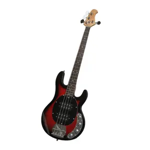 Huiyuan Factory Wholesale 4 string 21 frets connected body 5 string electric bass guitar