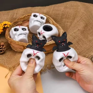 Giá bán buôn Chất lượng cao bóp sọ BAT Halloween thần tài đồ chơi Halloween bí ngô Thần Tài Squishy Đồ chơi stres đồ chơi - Product Image 1