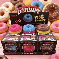 Nee Dh Donut Squishy Toy Slow Rising Stress Relief Food Simulation Fidget Squeeze TPR Soft Cute Dessert Office Desk Gift