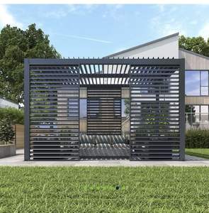 Pergola en aluminium à lames orientables réglables pour l'extérieur, pergolas en aluminium de jardin, pavillon de jardin, aluminium motorisé pour l'extérieur, usine du Vietnam - Product Image 3