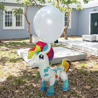 Ballon d'exercice gonflable 3D en PVC personnalisé Waterhan en forme de cheval de dessin animé pour enfants, utilisation extérieure, 105,5 cm, capacité 20 kg+
