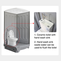 Salle de bain mobile portable de luxe Salle de bain portable et salle de douche modulaire WC du fabricant de style design moderne